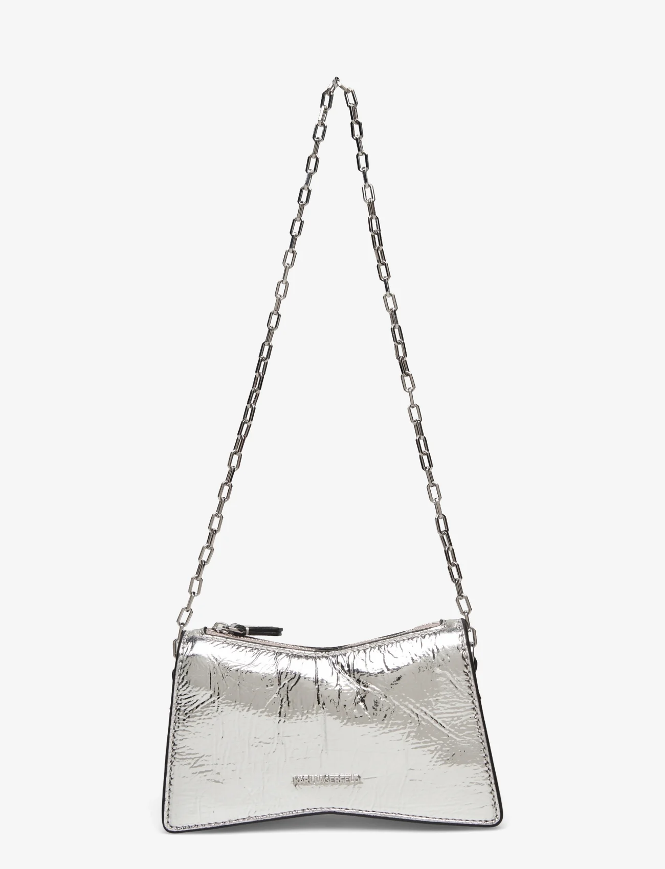 Karl Lagerfeld - k/seven element sp nano metal - crossbody bags - silver - 0