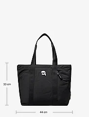 Karl Lagerfeld - K/IKONIK 2.0 NYLON ZIP TOTE - tote bags - black - 4