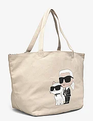 Karl Lagerfeld - k/ikonik 2.0 k&c canv shopper - tote bags - off white - 2