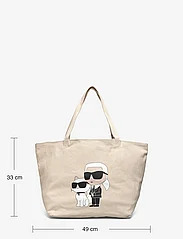 Karl Lagerfeld - k/ikonik 2.0 k&c canv shopper - tote bags - off white - 5