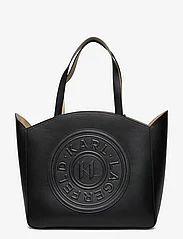 Karl Lagerfeld - k/circle lg tote patch - shoppers - black - 0