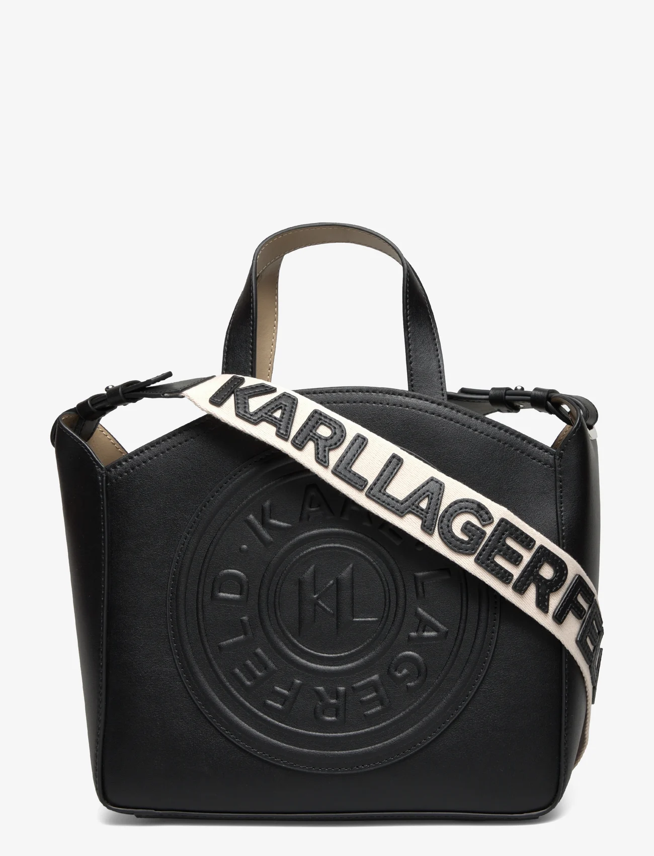 Karl Lagerfeld - k/circle sm tote patch - party wear at outlet prices - black - 0