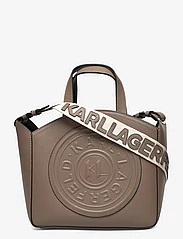 Karl Lagerfeld - k/circle sm tote patch - party wear at outlet prices - dark taupe - 0