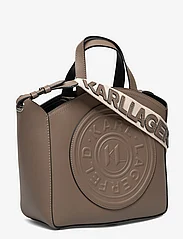 Karl Lagerfeld - k/circle sm tote patch - festklær til outlet-priser - dark taupe - 2