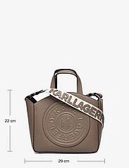 Karl Lagerfeld - k/circle sm tote patch - party wear at outlet prices - dark taupe - 4