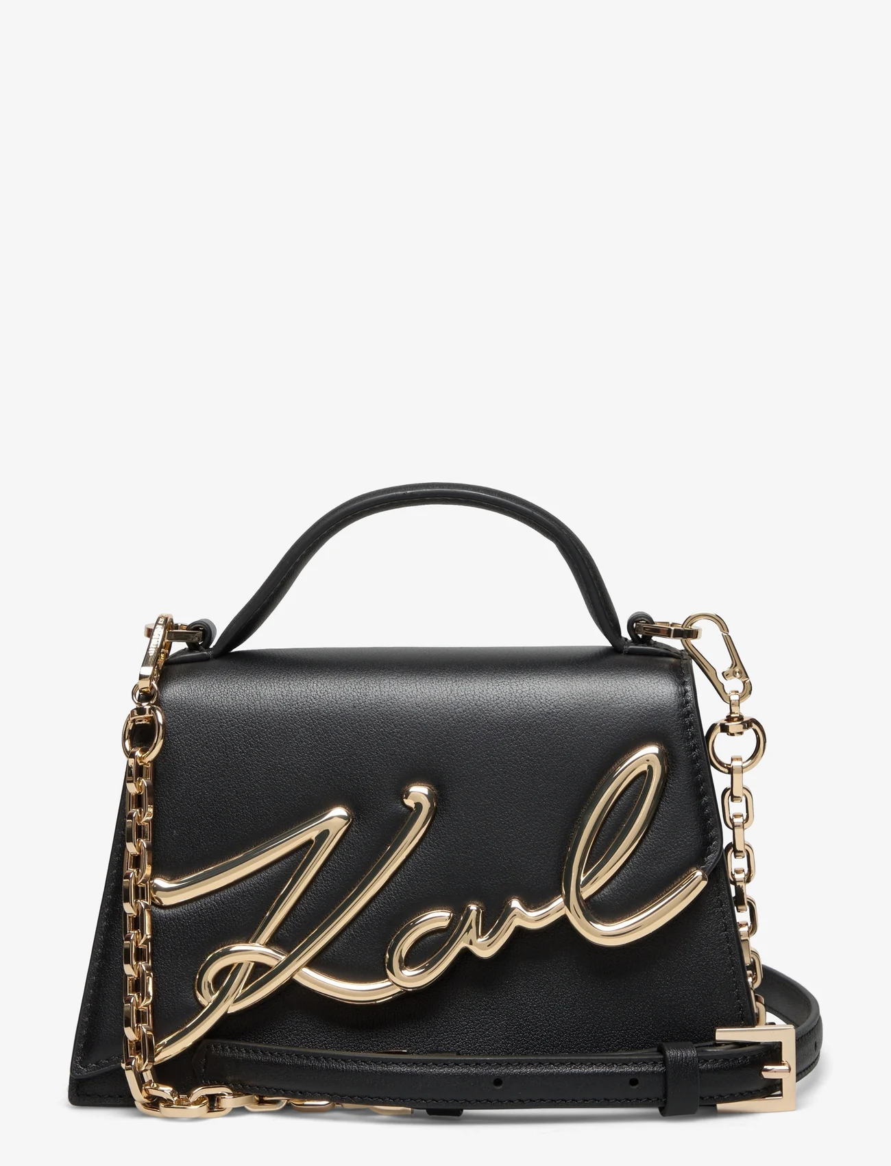 Karl Lagerfeld - k/signature 2.0 sm crossbody - festtøj til outletpriser - black/gold - 0