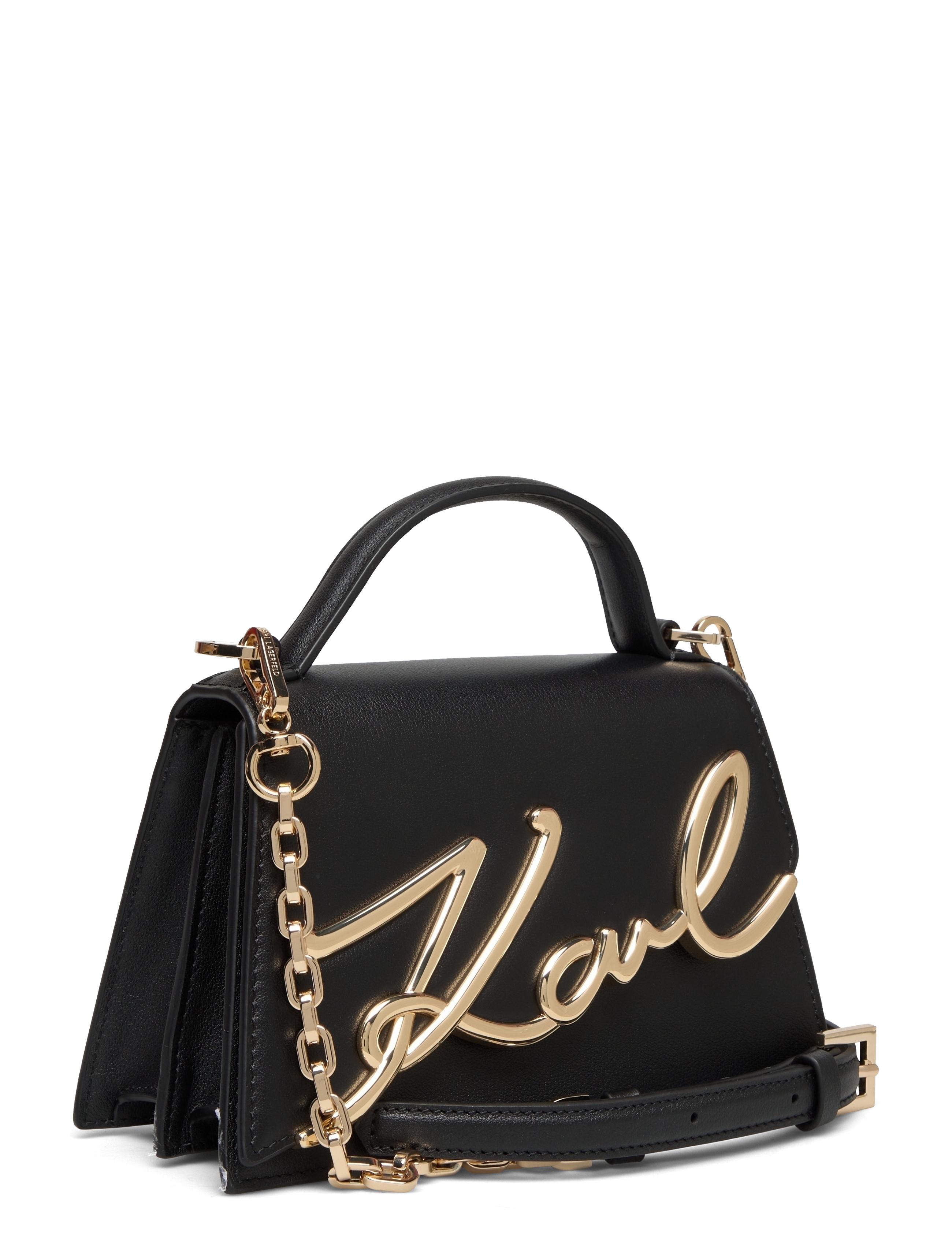 Karl Lagerfeld - k/signature 2.0 sm crossbody - black/gold - 2