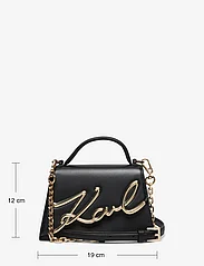 Karl Lagerfeld - k/signature 2.0 sm crossbody - party wear at outlet prices - black/gold - 4