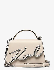 Karl Lagerfeld - k/signature 2.0 sm crossbody - party wear at outlet prices - cream - 0