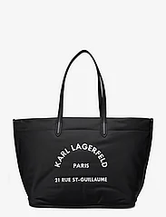 Karl Lagerfeld - rsg nylon md tote - pirkinių krepšiai - black - 0