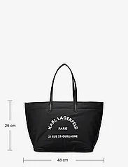 Karl Lagerfeld - rsg nylon md tote - pirkinių krepšiai - black - 4