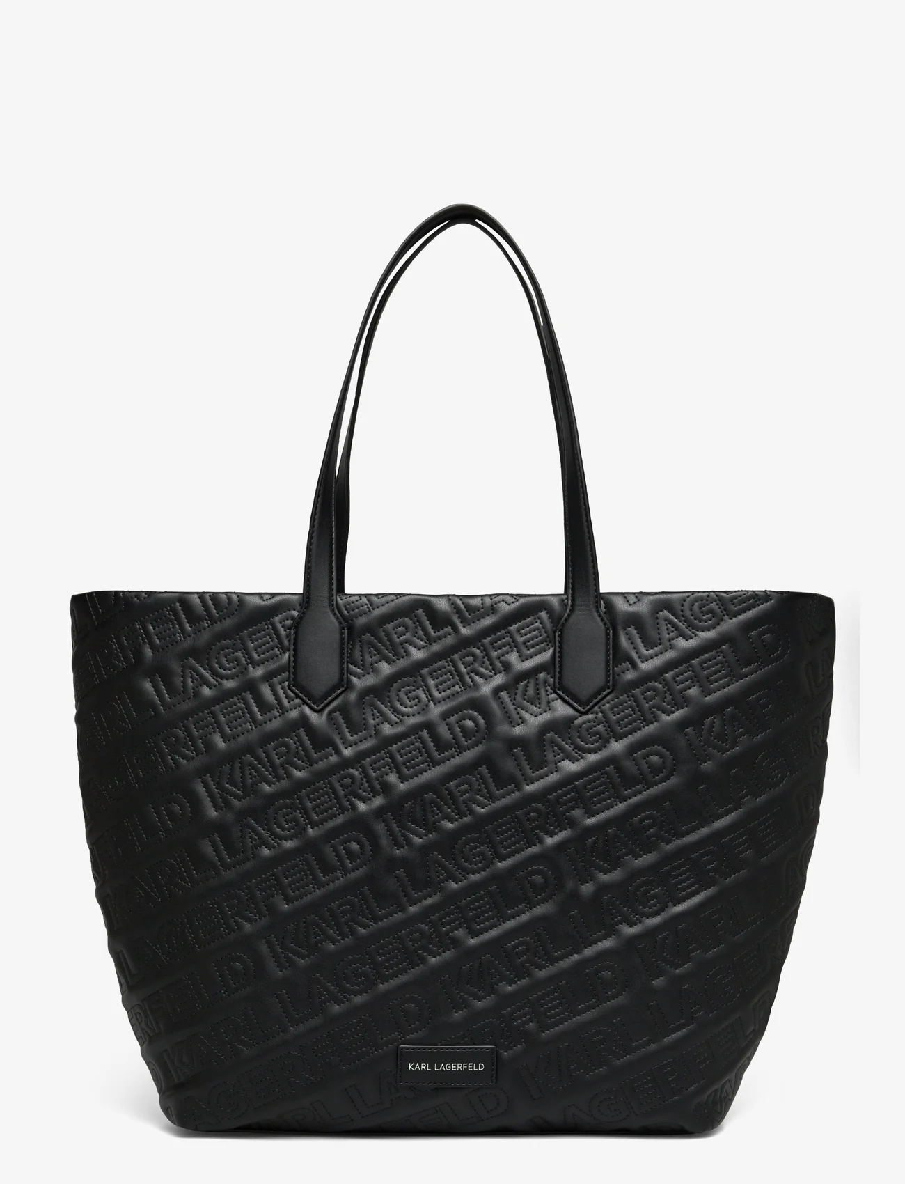 Karl Lagerfeld - k/essential kuilt lg tote - shopper-laukut - black - 0