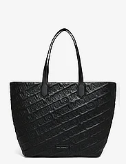 Karl Lagerfeld - k/essential kuilt lg tote - shoppingväskor - black - 0