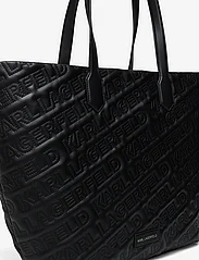 Karl Lagerfeld - k/essential kuilt lg tote - shoppingväskor - black - 3