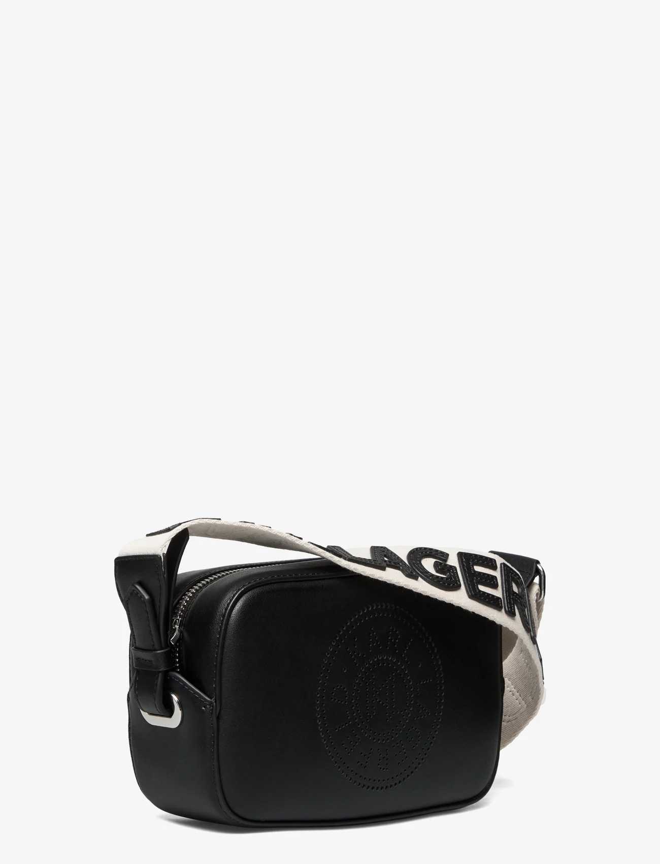 Karl Lagerfeld - k/circle camerabag perforated - rippijuhlat - black - 2