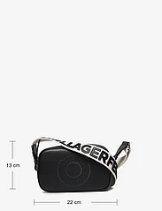Karl Lagerfeld - k/circle camerabag perforated - rippijuhlat - black - 5