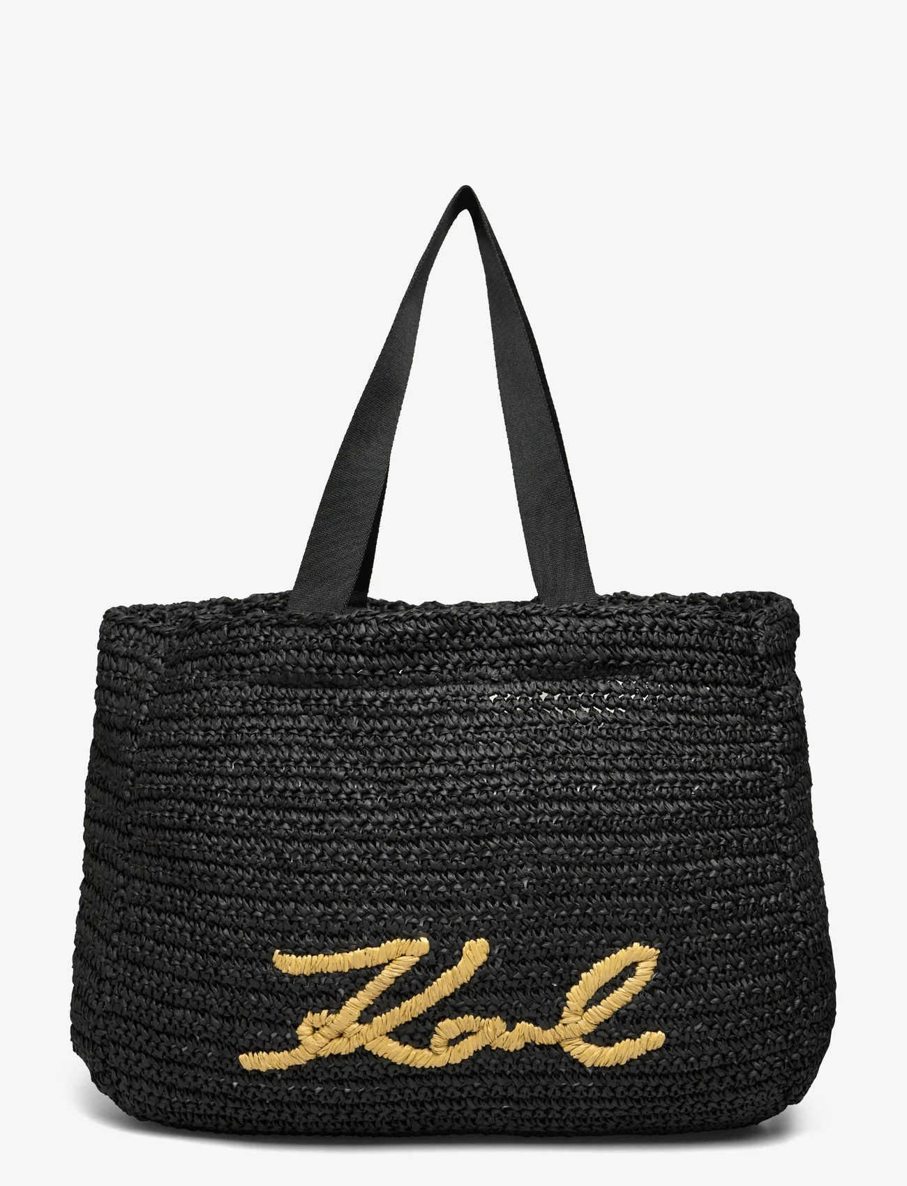 Karl Lagerfeld - k/signature beach tote raf - pirkinių krepšiai - black - 0