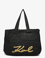 Karl Lagerfeld - k/signature beach tote raf - pirkinių krepšiai - black - 0
