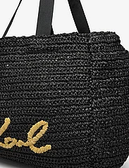 Karl Lagerfeld - k/signature beach tote raf - pirkinių krepšiai - black - 3