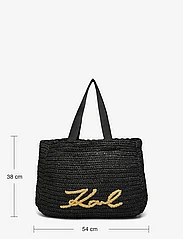 Karl Lagerfeld - k/signature beach tote raf - pirkinių krepšiai - black - 5