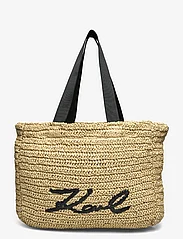 Karl Lagerfeld - k/signature beach tote raf - tote bags - natural - 0