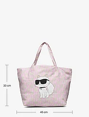 Karl Lagerfeld - k/ikonik 2.0 choup mono shop - tote bags - orchid pink - 5