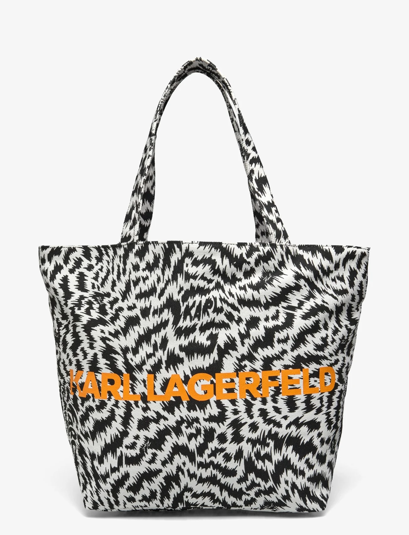 Karl Lagerfeld - k/zebra shopper - tote bags - black/white - 0