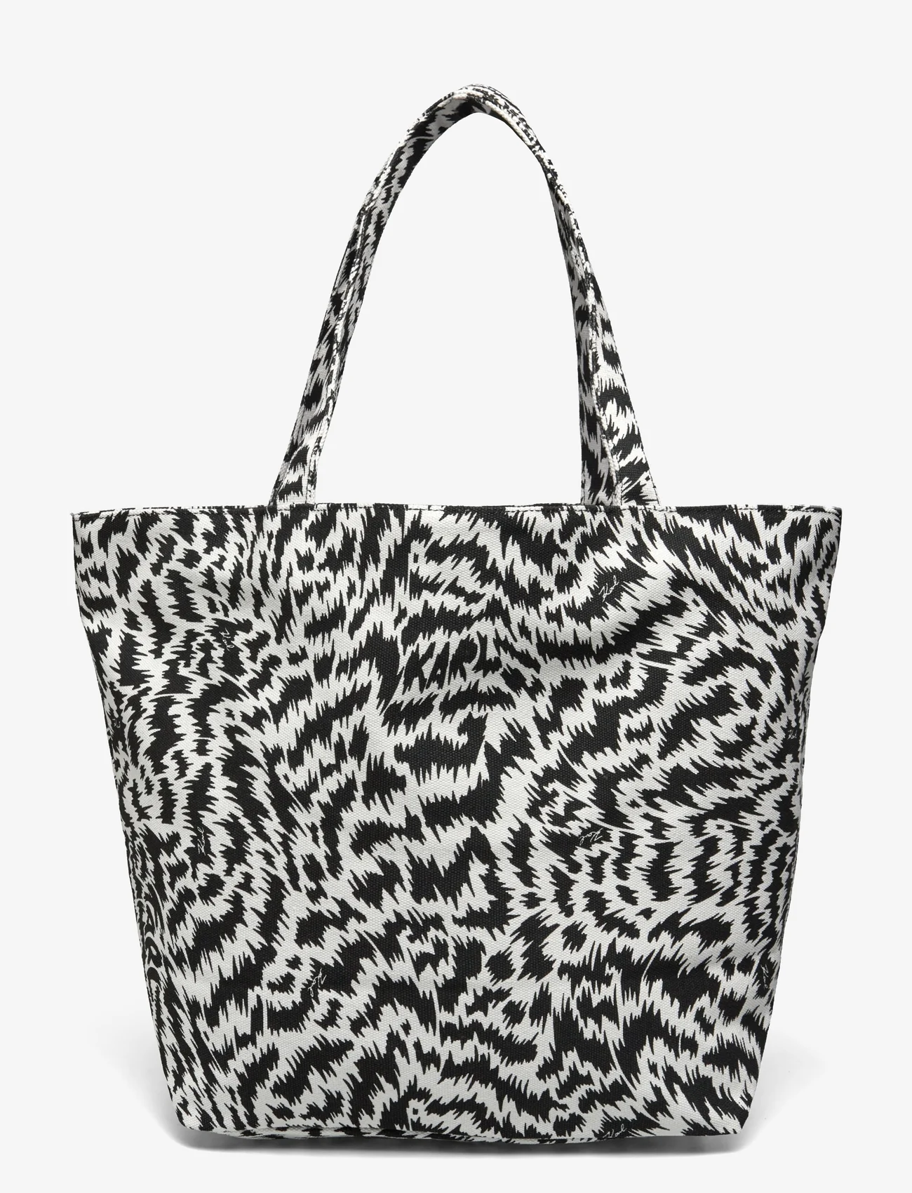 Karl Lagerfeld - k/zebra shopper - tote bags - black/white - 1