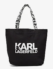 Karl Lagerfeld - k/zebra shopper - tote bags - black/white - 3