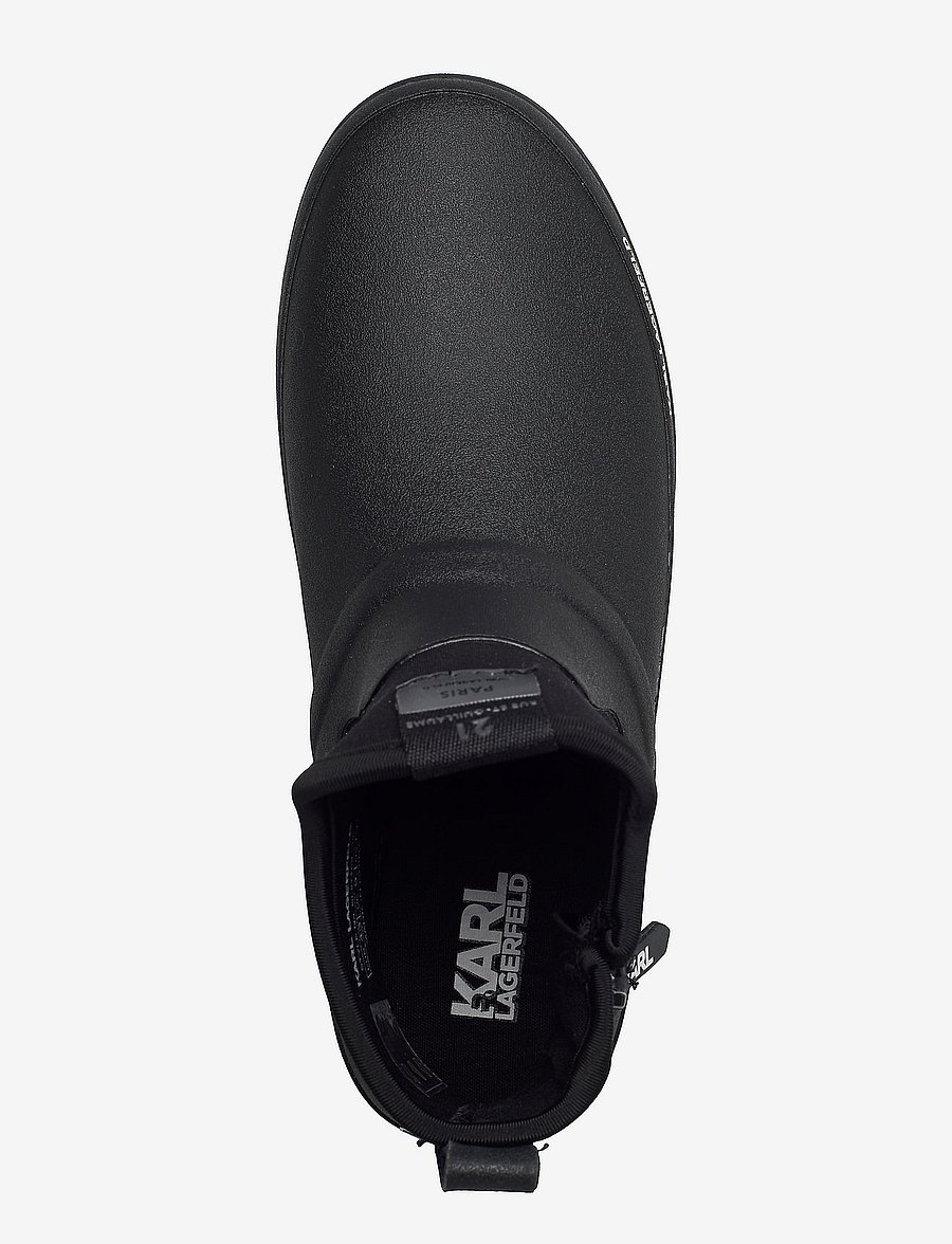 Karl Lagerfeld Shoes - VOSTOK Lo Sock Boot - black rubber - 3