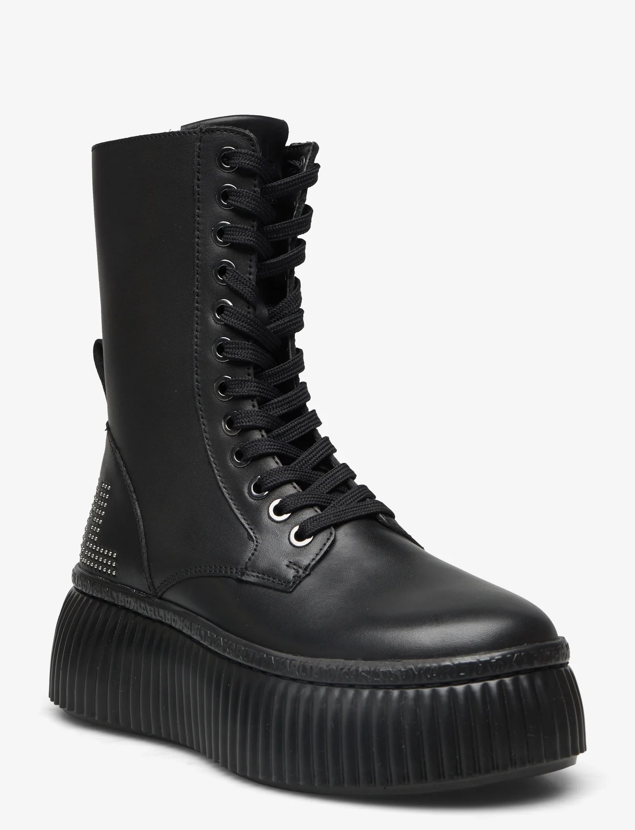 Karl Lagerfeld Shoes - KREEPER LO KC - buty sznurowane - black lthr - 0