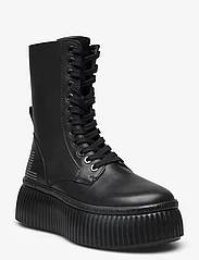 Karl Lagerfeld Shoes - KREEPER LO KC - nauhalliset nilkkurit - black lthr - 0