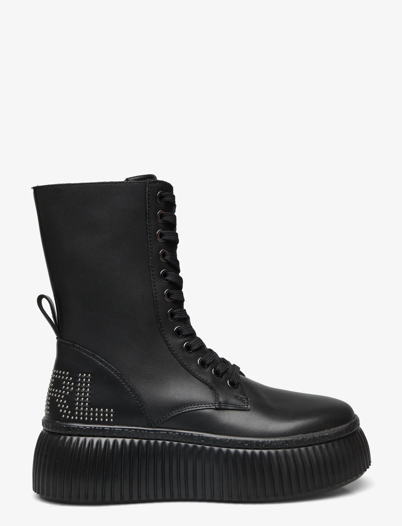 Karl Lagerfeld Shoes - KREEPER LO KC - snørestøvler - black lthr - 1