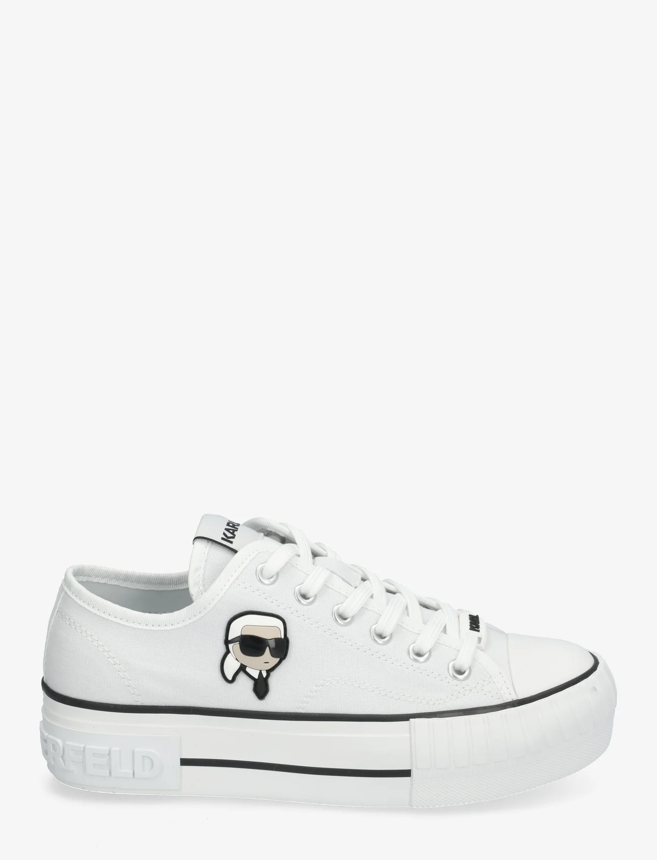 Karl Lagerfeld Shoes - KAMPUS MAX NFT P - lave sneakers - white canvas - 1