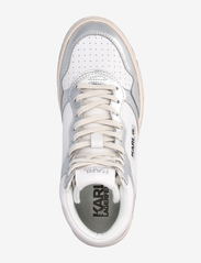 Karl Lagerfeld Shoes - KREW KC - sneakers med høyt skaft - white lthr/silver - 3