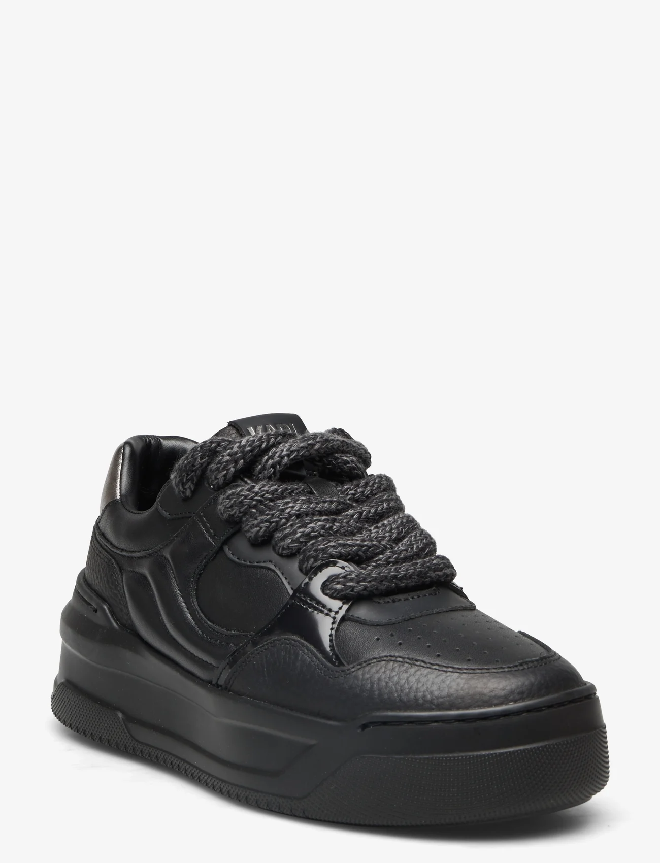 Karl Lagerfeld Shoes - KREW MAX KC - sportiniai bateliai žemu aulu - black lthr mono - 0