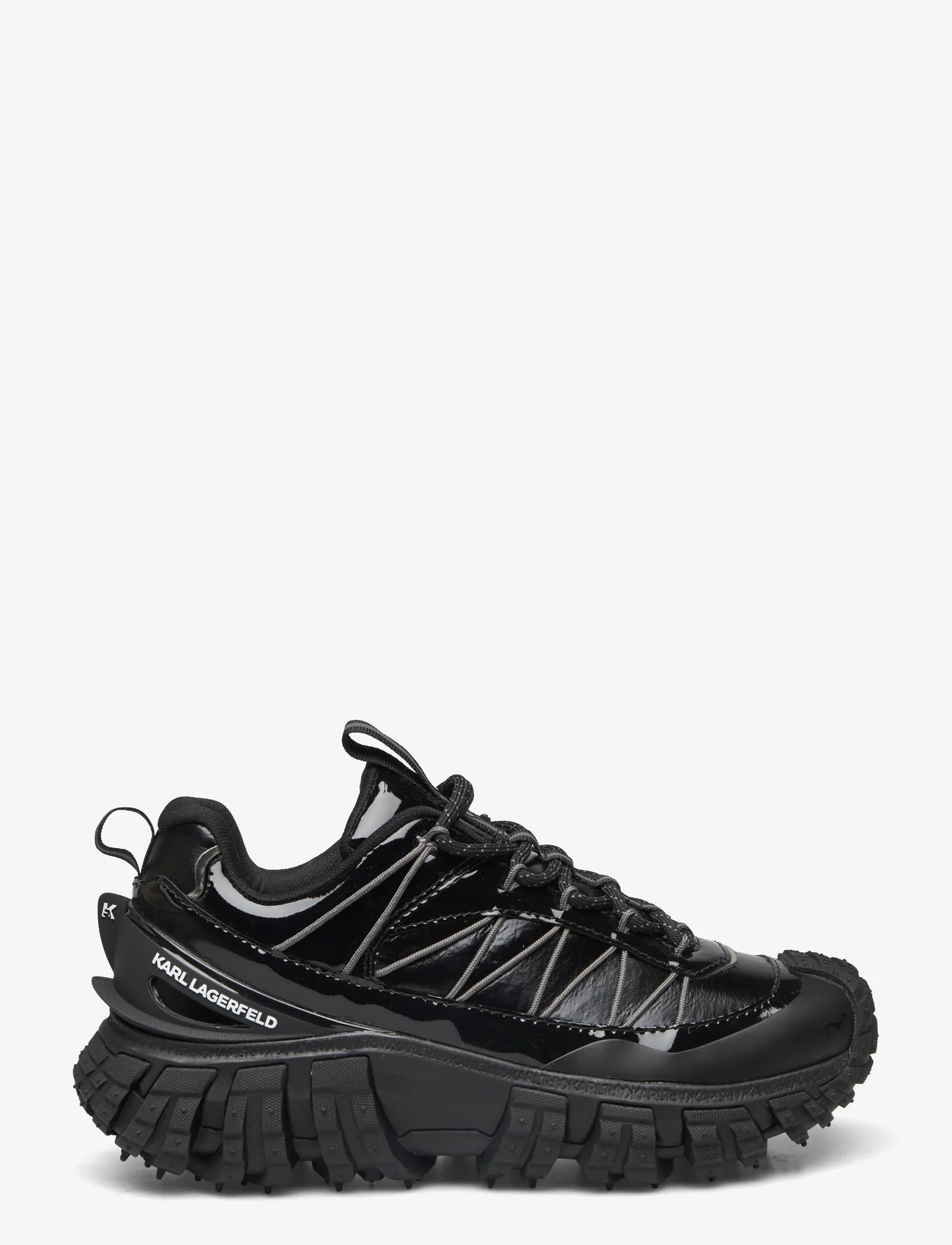 Karl Lagerfeld Shoes - K/TRAIL KC - masīvi sportiskā stila apavi - black lthr&txtl mono - 1