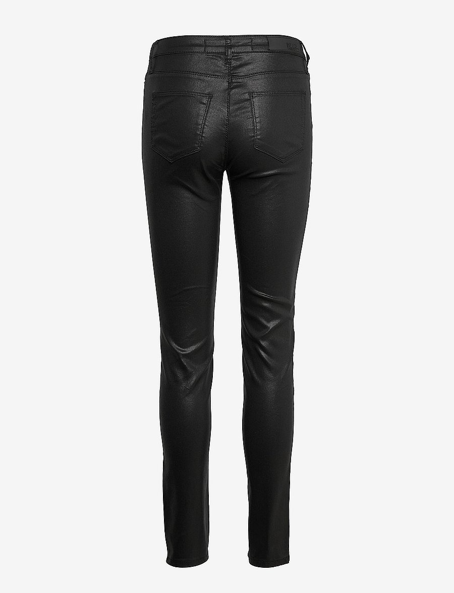 Karl Lagerfeld - Skinny Metallic Denim Pants - metallic black - 1