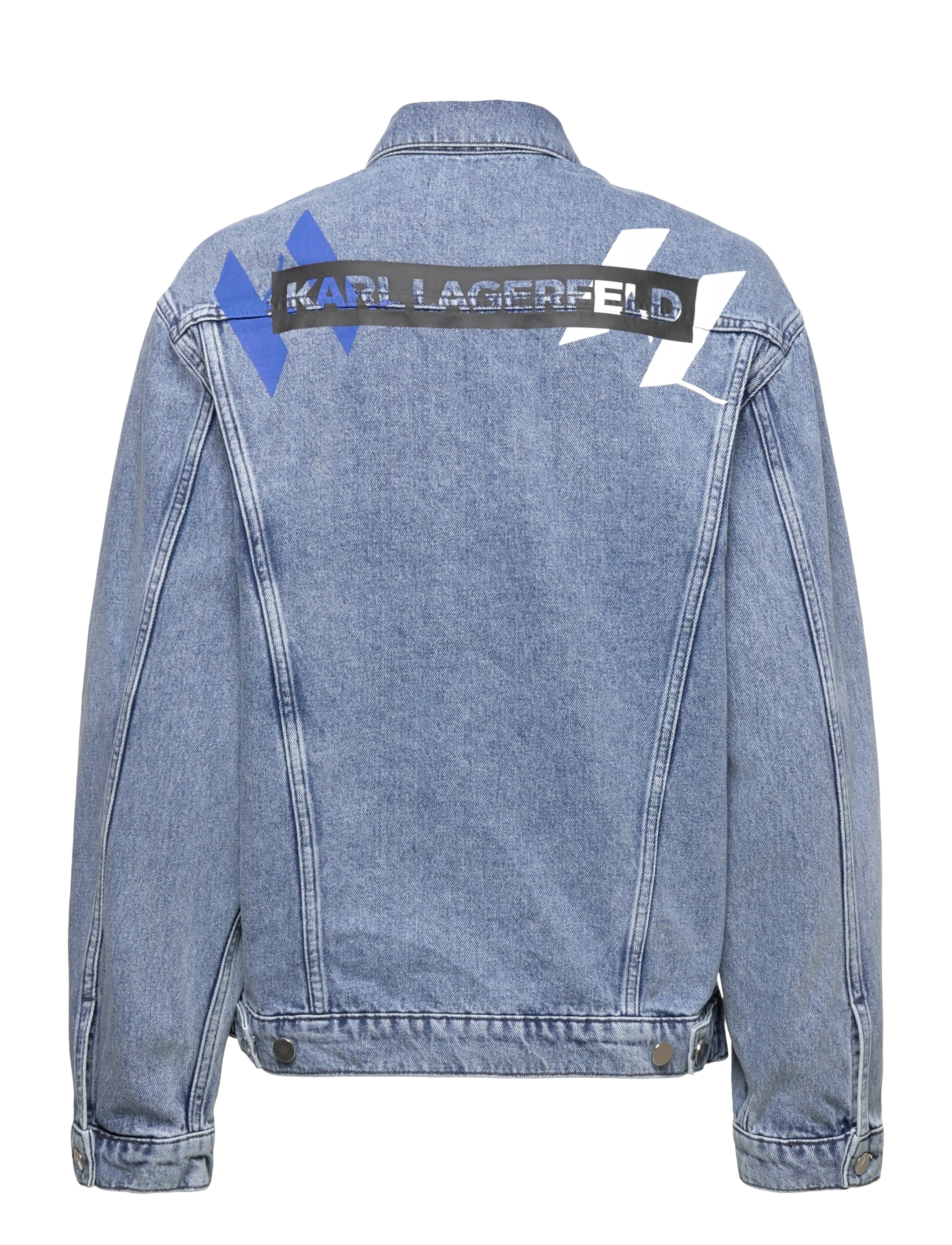 Karl Lagerfeld - Unisex Denim Jacket W/ Big Kl - blue denim - 1