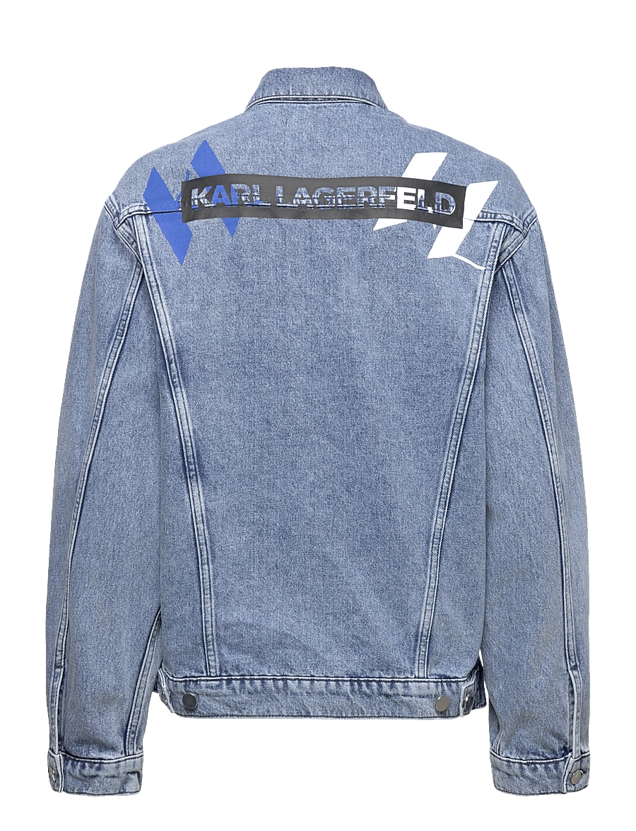 Karl Lagerfeld - Unisex Denim Jacket W/ Big Kl - blue denim - 1