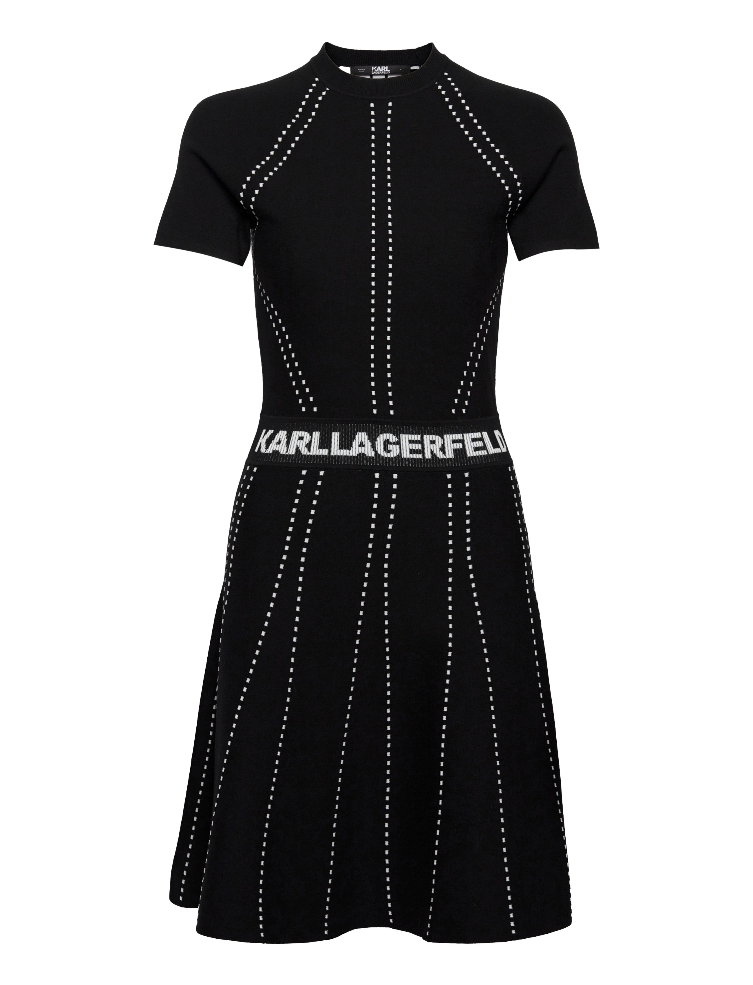 S/Slv Knitted Logo Dress