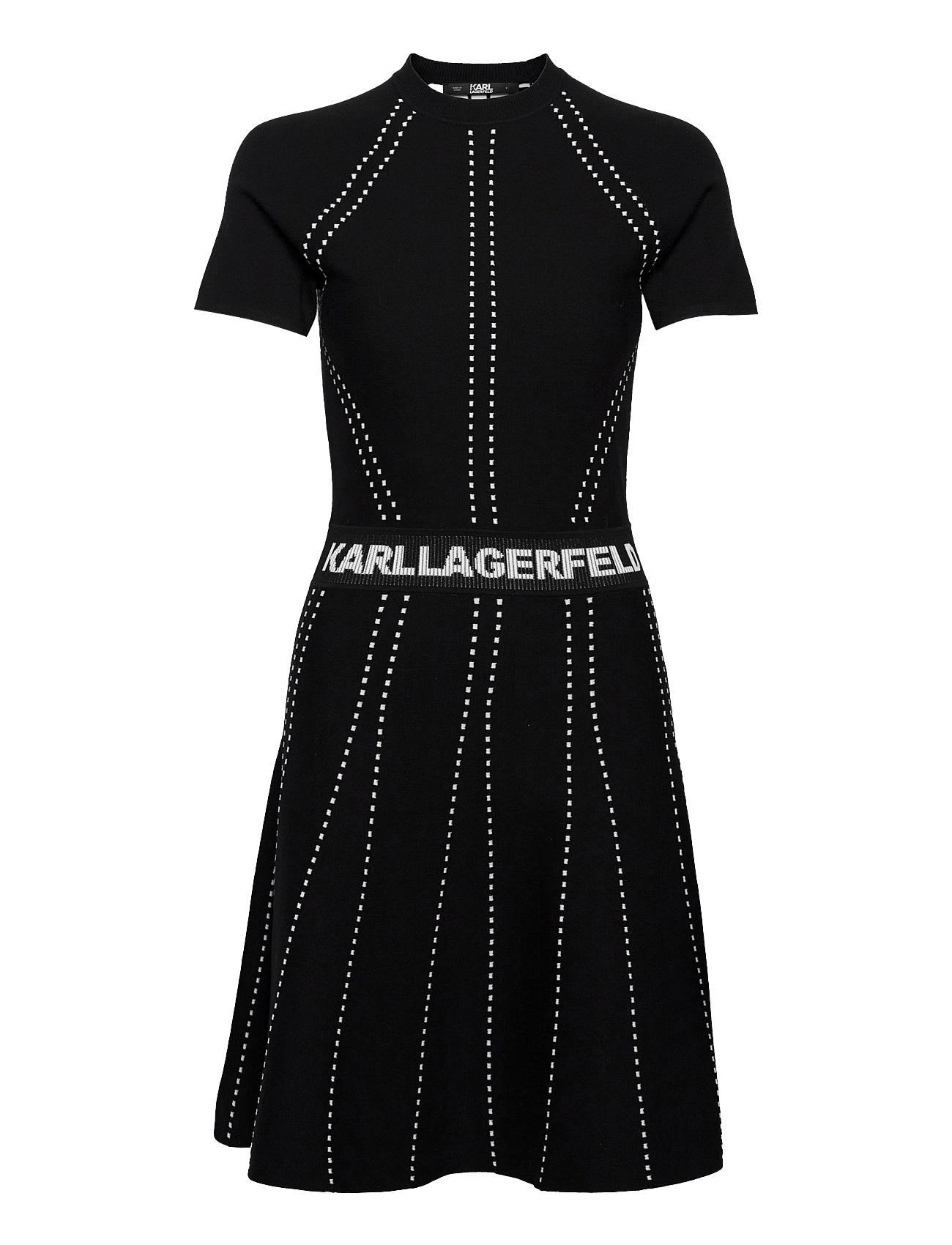 S/Slv Knitted Logo Dress