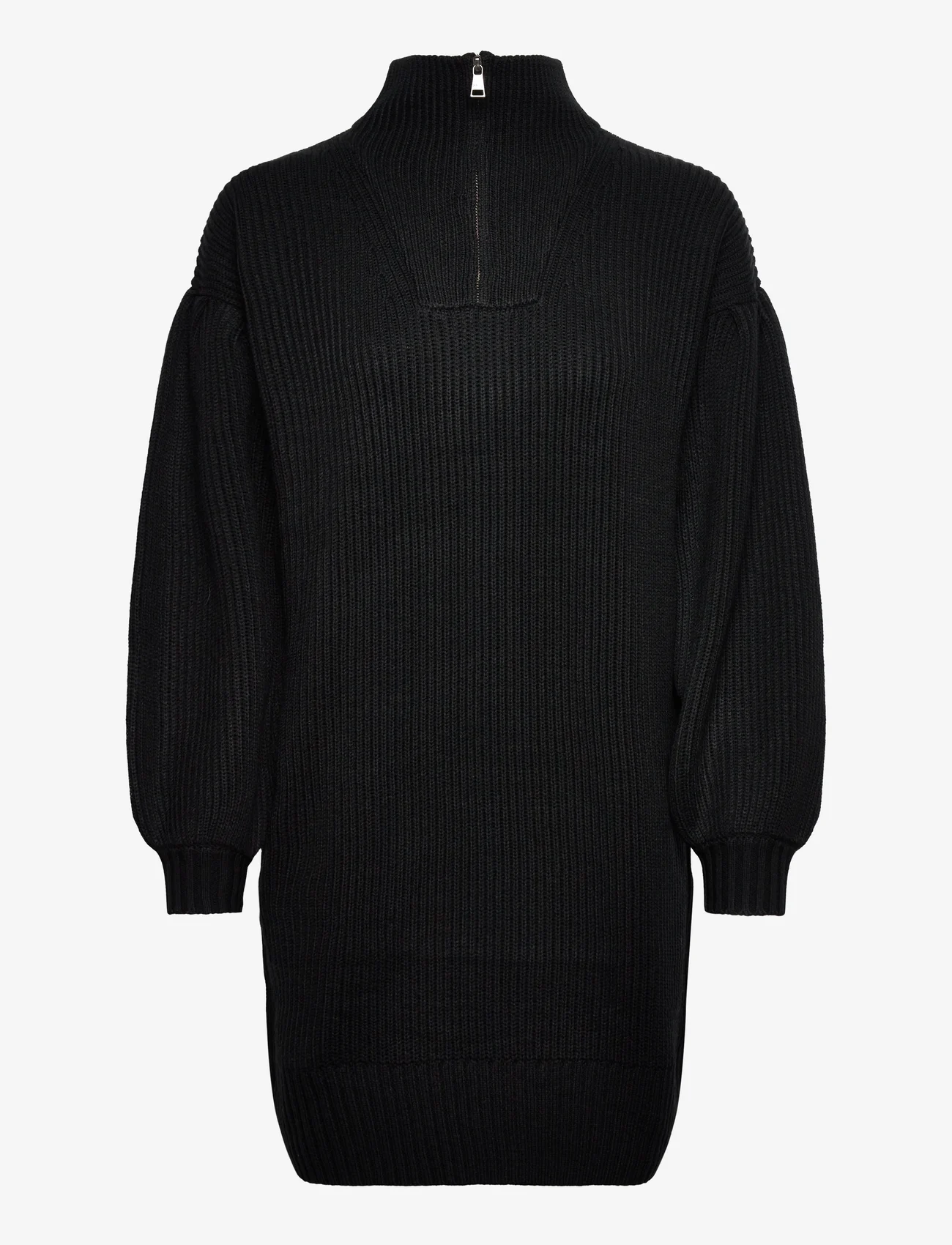 Karl Lagerfeld - Long Knit Tunic W/Logo - tunikat - black - 0