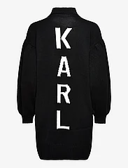 Karl Lagerfeld - Long Knit Tunic W/Logo - tunikaer - black - 1