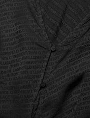 Karl Lagerfeld - Logo Jacquard Shirtdress - midi garuma kleitas - black - 2