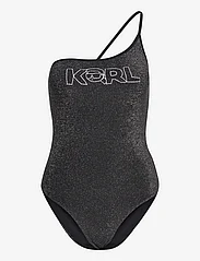 Karl Lagerfeld - Ikonik 2.0 Lurex Swimsuit - black lurex - 0