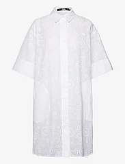 Karl Lagerfeld - Broderie Anglaise Shirtdress - marškinių tipo suknelės - white - 0