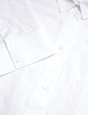 Karl Lagerfeld - Broderie Anglaise Shirtdress - kreklkleitas - white - 3