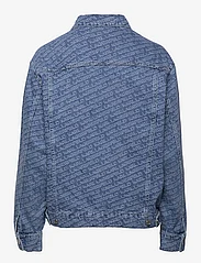 Karl Lagerfeld - Diagonal Aop Denim Jacket - mid blue - 1