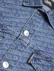 Karl Lagerfeld - Diagonal Aop Denim Jacket - mid blue - 2